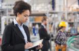 A Woman doing quality control